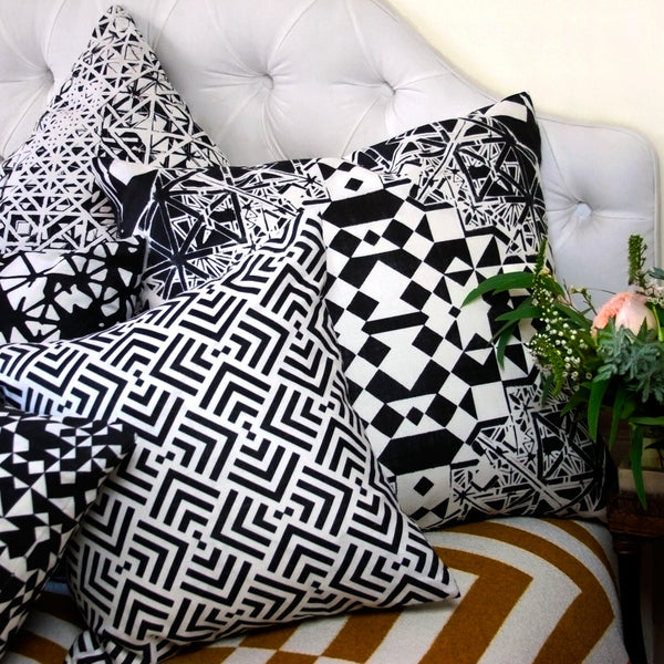 Savannah Hayes Zadar Throw Pillow - Modern, Geometric Home Decor for the Living Room and Bedroom