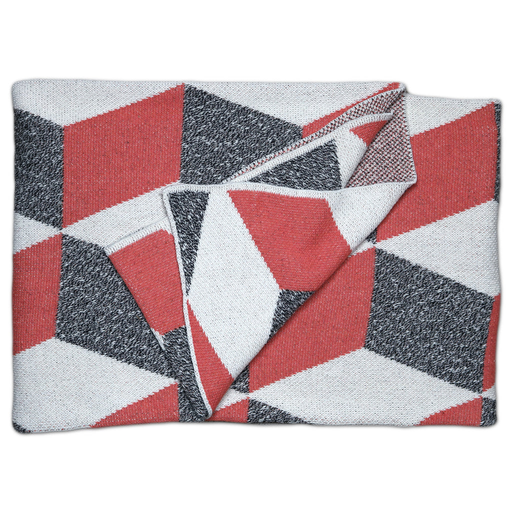 Savannah Hayes Taormina Throw Blanket - Modern, Geometric Home Decor for the Living Room and the Bedroom