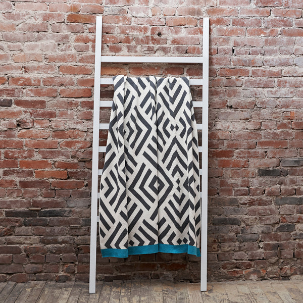 Savannah Hayes Zadar Throw Blanket - Modern, Geometric Home Decor for the Living Room and the Bedroom